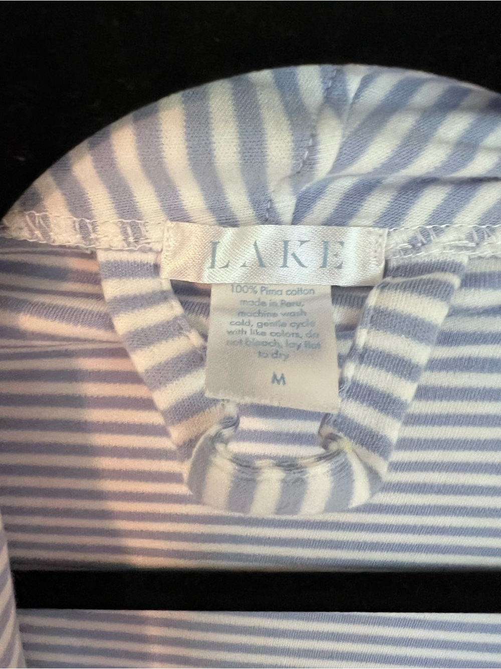 Lake Pajamas Pima Robe in Hydrangea - Picture 3 of 4
